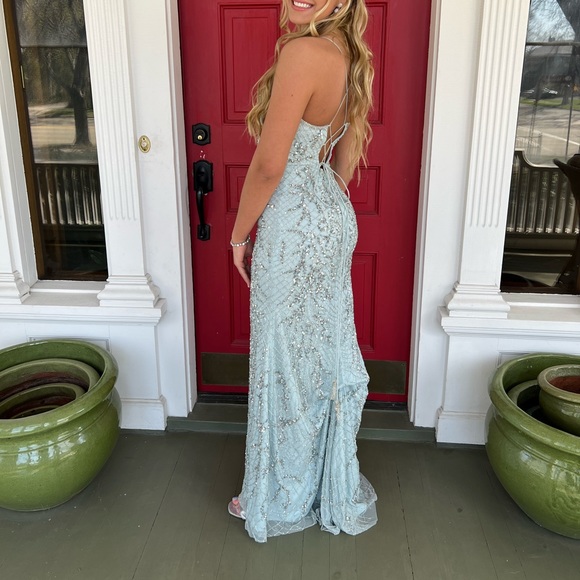 Rachel Allan Prom dress - Ice blue size 2 - Picture 2 of 8